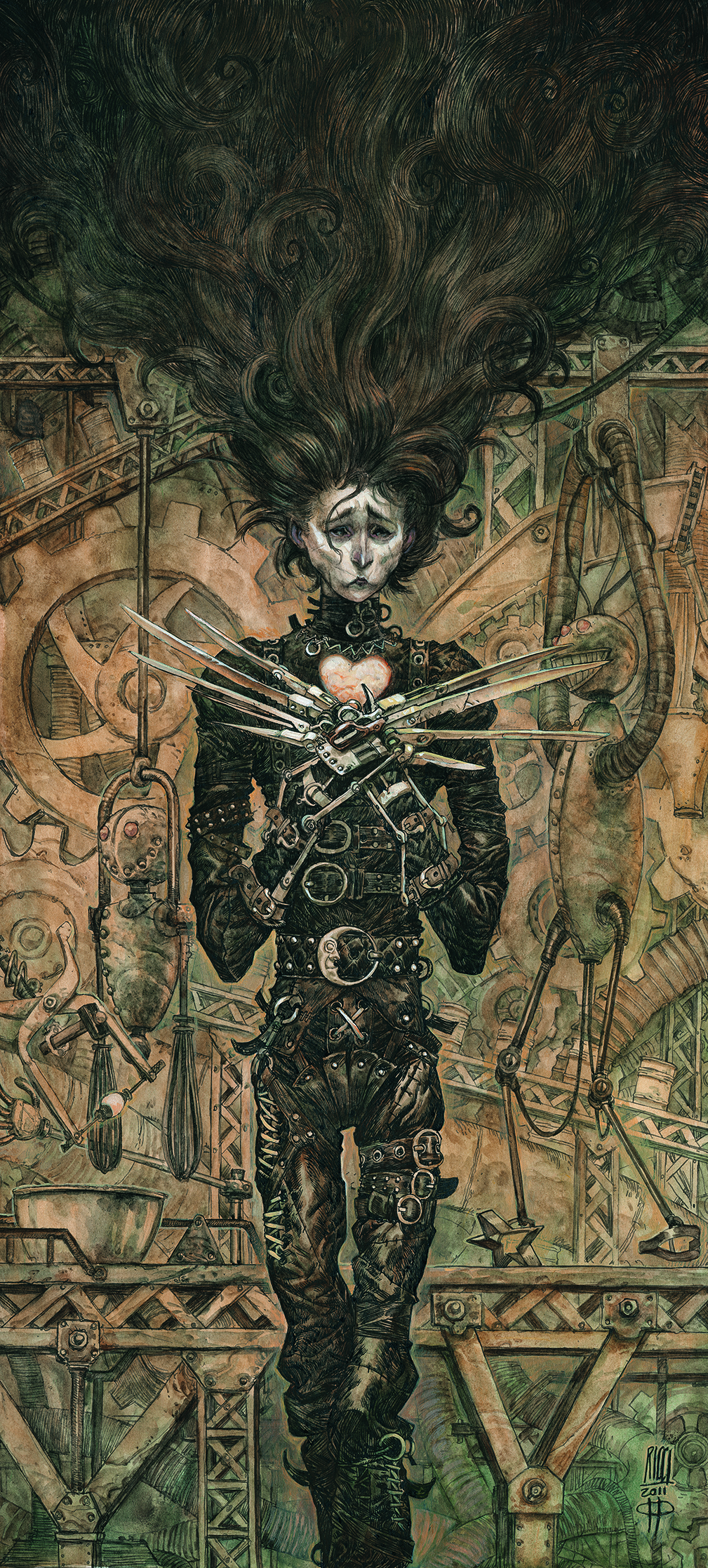 Artwork showing a fantasy character