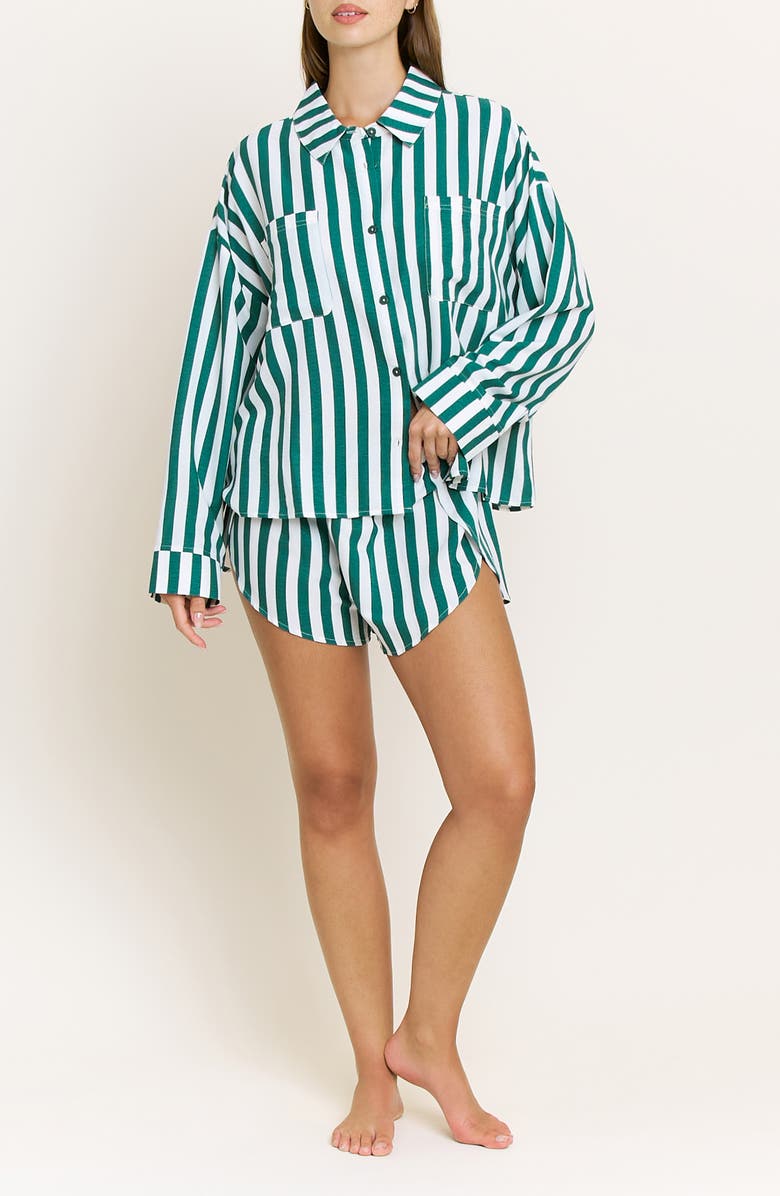 Brunch Date Long Sleeve Shorts Pajamas
