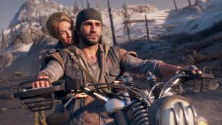 Days Gone protagonist riding a motorcycle