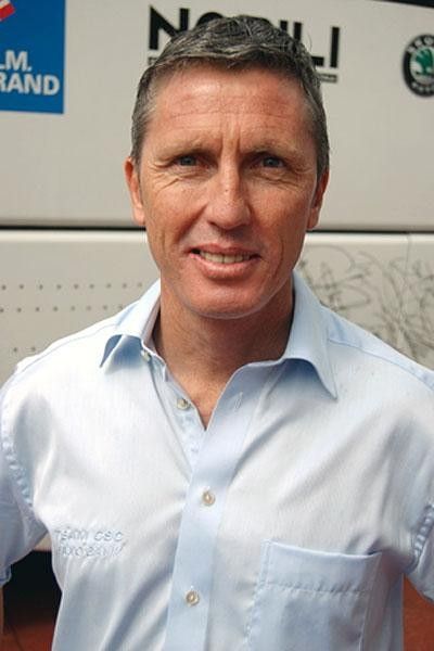 Scott Sunderland before the final stage of the 2008 Vuelta a Espa&ntilde;a