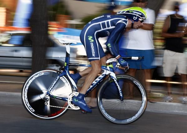Stage winner and new leader Xavier Tondo (Movistar)