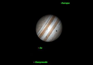 Double Shadow Transit on Jupiter, October 2013