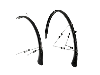 fully adjustable bontrager ncs fenders require no cutting, simple bolt on and ride. 