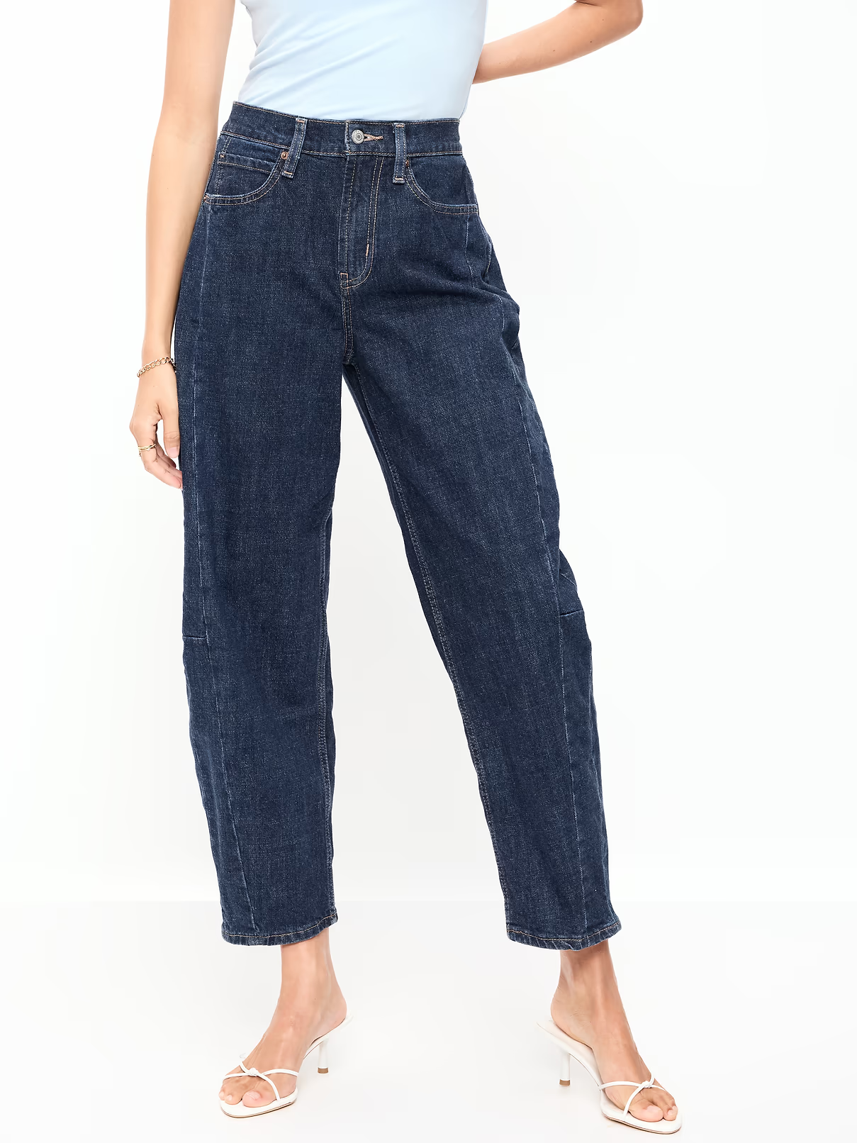 Old Navy, High-Waisted Barrel Ankle Jeans