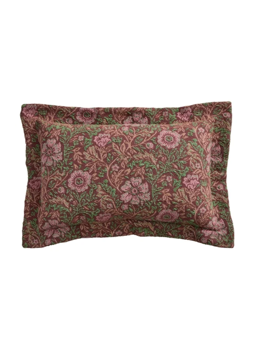 Edith Vine Decorative Lumbar Jacquard Pillow 14 X 22 Inch