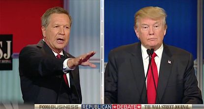 John Kasich and Donald Trump fight over immigration