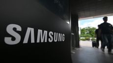 Samsung logo outside the company's Giheung Campus in Yongin.