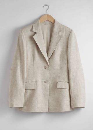 Fitted Linen Blazer