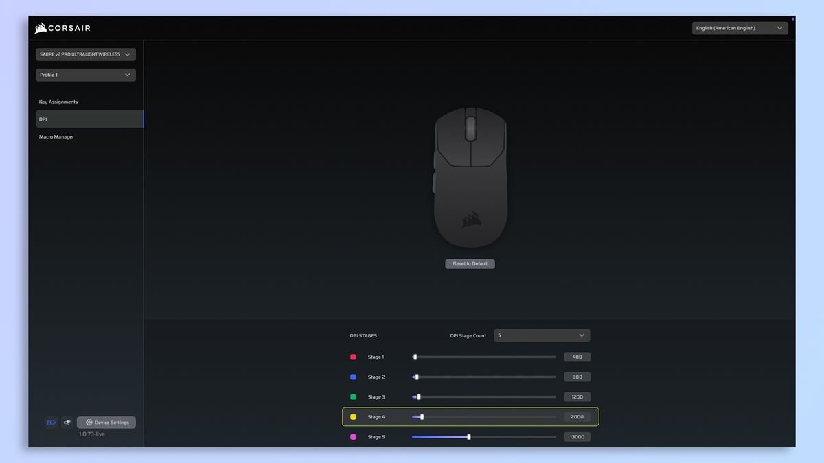 Corsair Web Hub screenshot