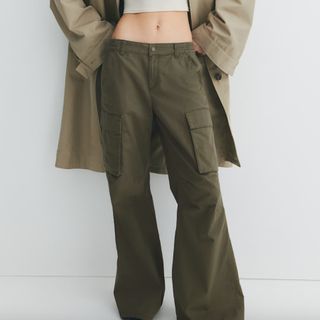 H&M Canvas Cargo Trousers