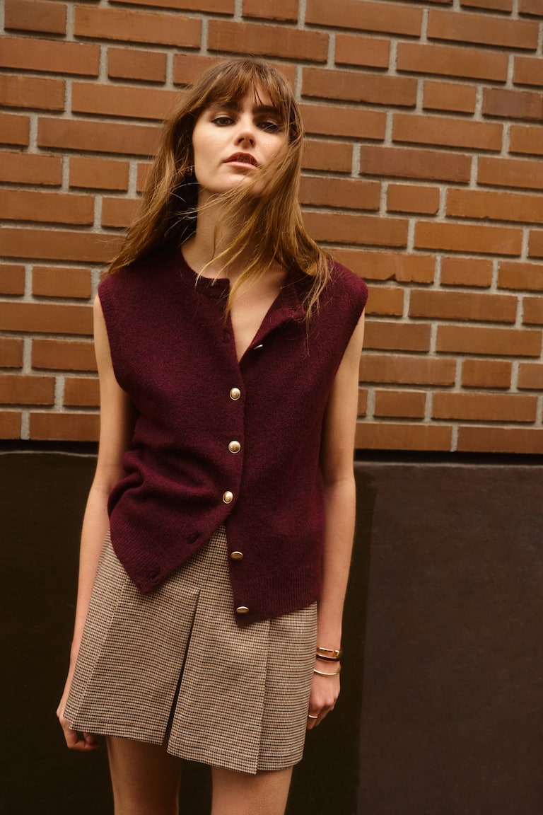 Fine-Knit Vest