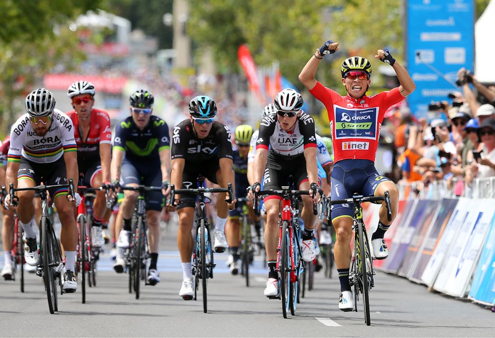 Caleb Ewan wins the final stage of the 2017 Tour Down Under
