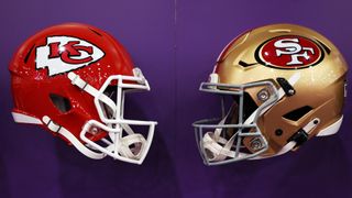 NFL helmets: Chiefs vs 49ers for Super Bowl 2024