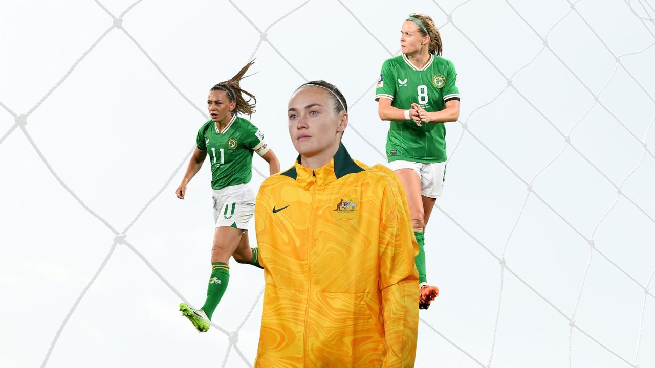 Women&#039;s world cup coverage: Female athletes from the Ireland and Australian teams