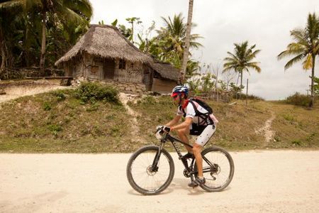 A rider during stage 4 of the Tour de Timor