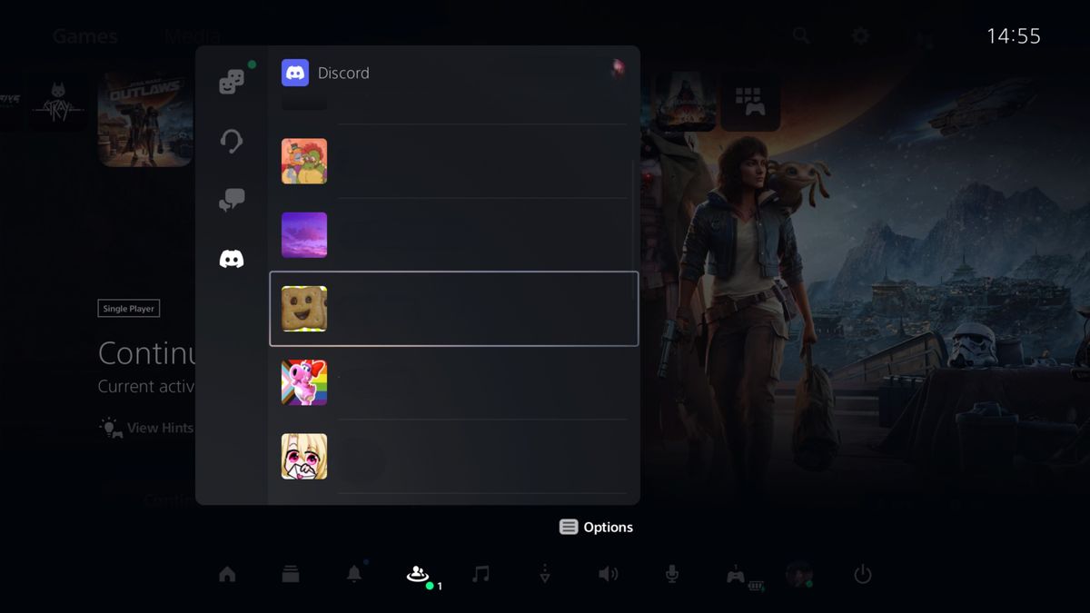 Discord on PS5.