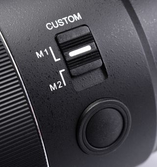 Custom settings switches on the Samyang AF 24mm f/1.8 FE lens