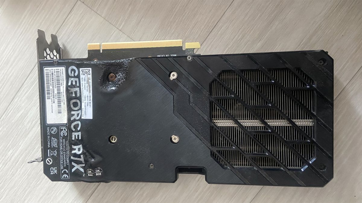 4060 Ti graphics card catches fire and melts like an ice cream — user claims they were using it for simple Adobe work and PUBG
