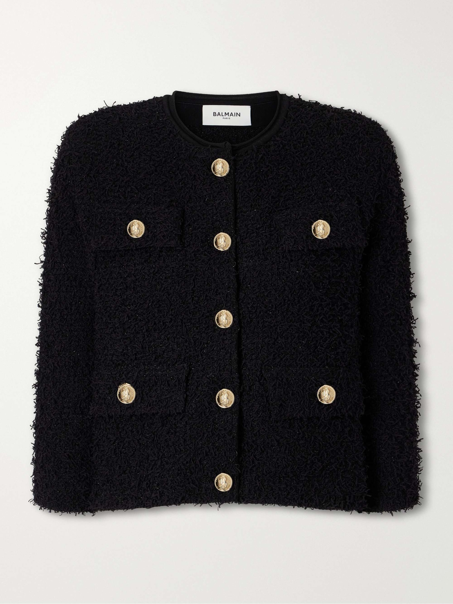 Metallic Embellished Tweed Jacket