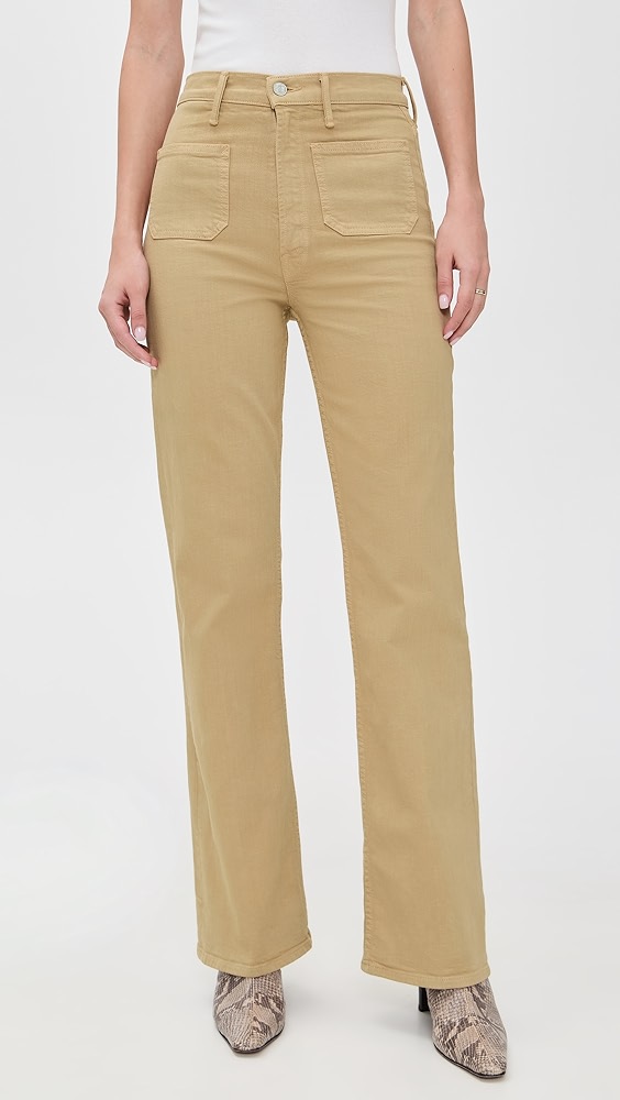 Mother High Waisted Patch Pocket Bookie Sneak Jeans