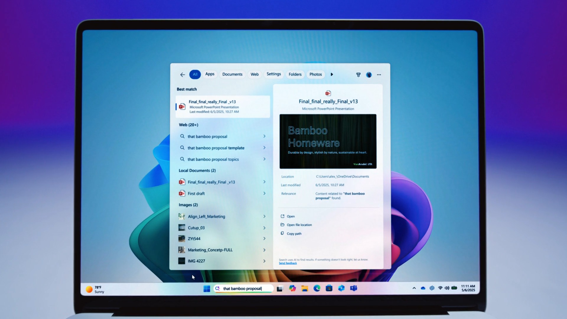 Trailer screenshot of the HP Omnibook 5 14-inch AI laptop.