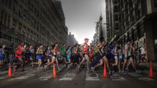 runners in a marathon race