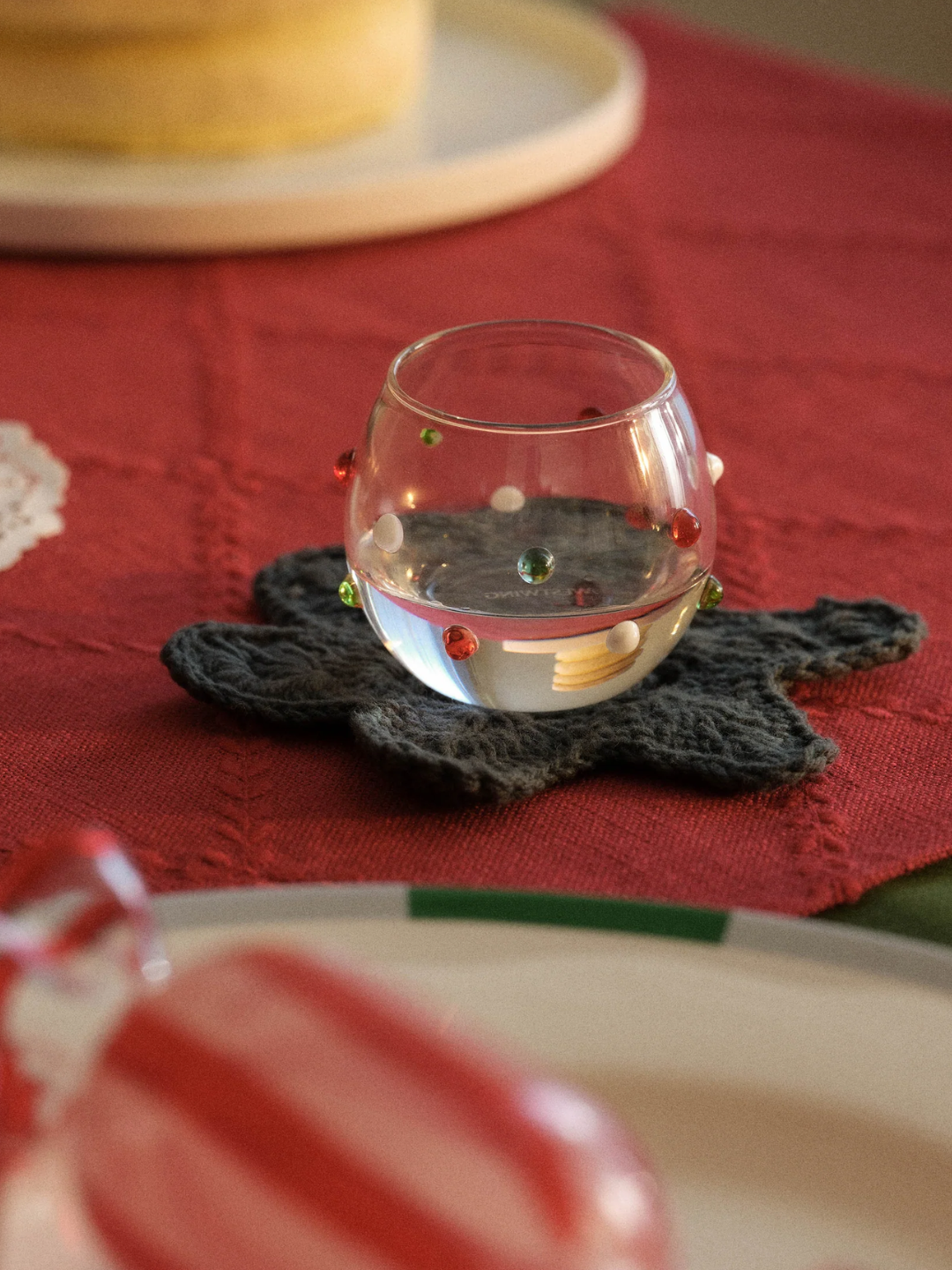 A mouth-blown glass shot tumbler from Westwing