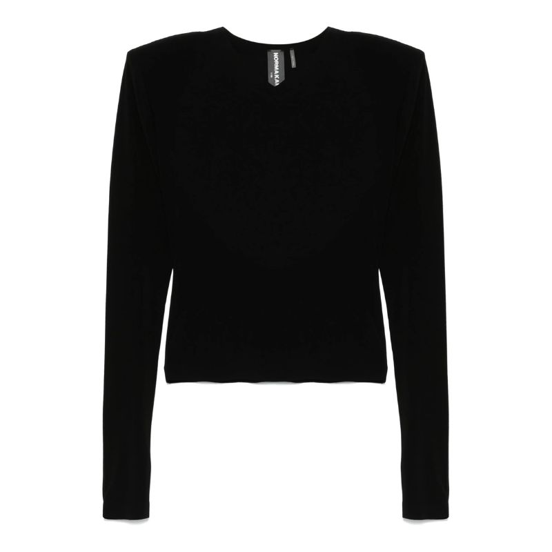 Norma Kamali, V-neck T-shirt