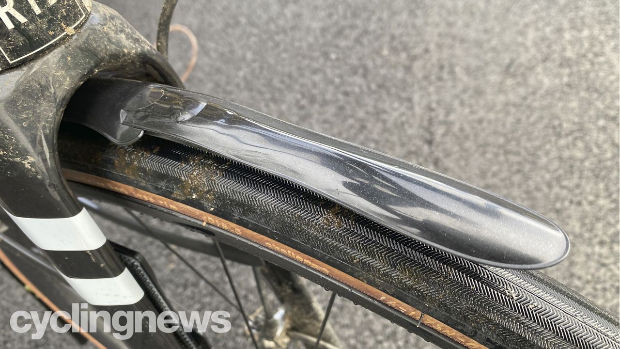 Closeup of Crud Road Racer Mk3 mudguards
