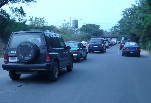 The final kilometer of the stage looked like this. Yes, racers had to negotiate this kind of traffic, but sprint finishes weren't an issue.