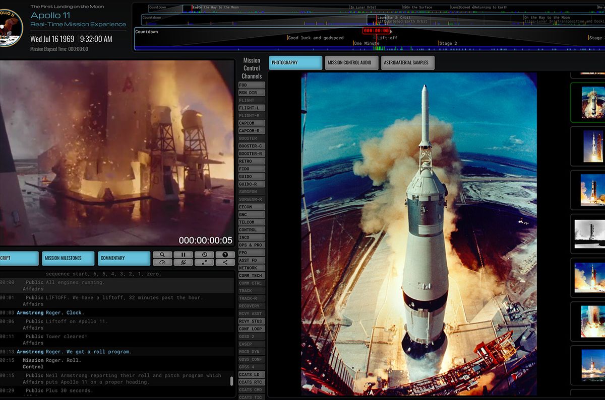 Relive the Apollo 11 Moon Landing Mission in Real Time!