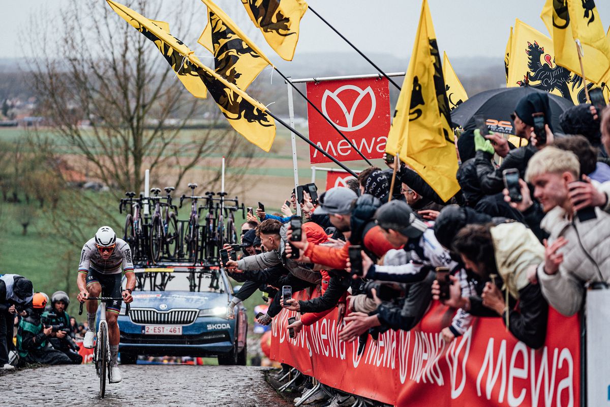 Picture by Zac Williams/SWpix.com - 31/03/2024 - Cycling - 2024 Ronde Van Vlaanderen - Mathieu Van Der Poel, Alpecin Deceuninck.