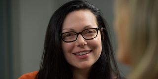 laura prepon's alex vause smiling in orange is the new black