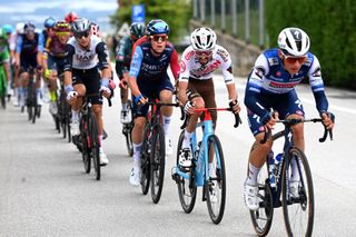 RIVOLI ITALY MAY 18 Valentin ParetPeintre of France and AG2R Citron Team competes in the breakaway during the 106th Giro dItalia 2023 Stage 12 a 185km stage from Bra to Rivoli UCIWT on May 18 2023 in Rivoli Italy Photo by Tim de WaeleGetty Images