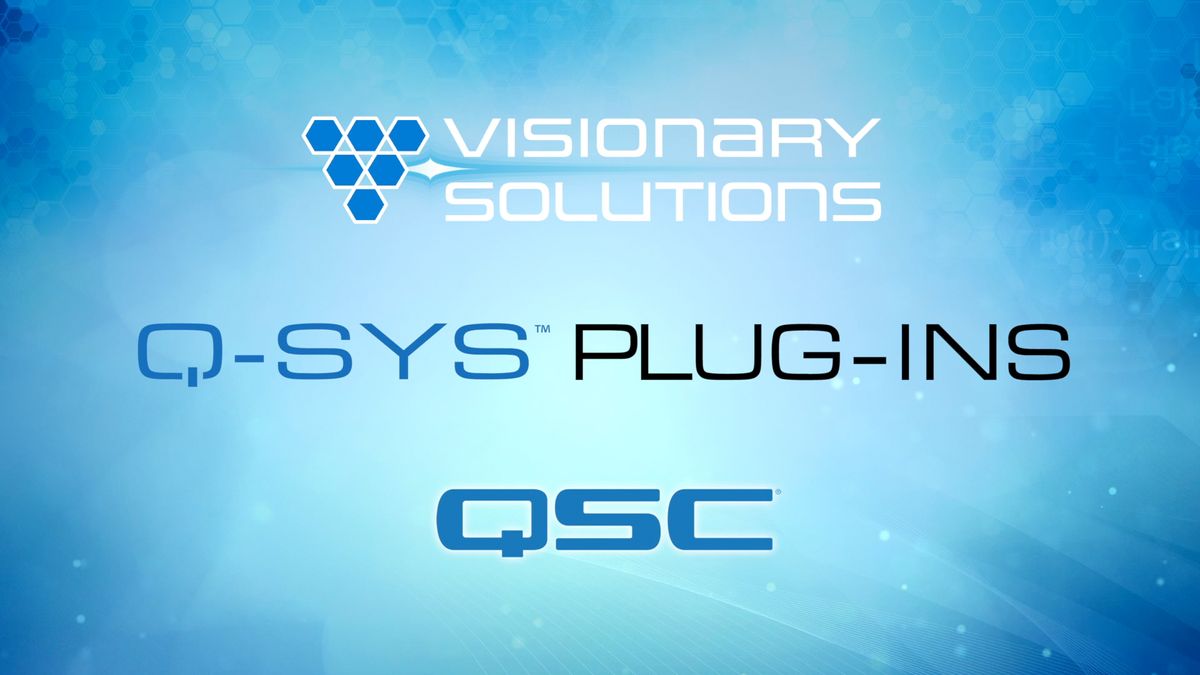 Visionary Solutions PacketAV Matrix Control Plugins for Q-SYS