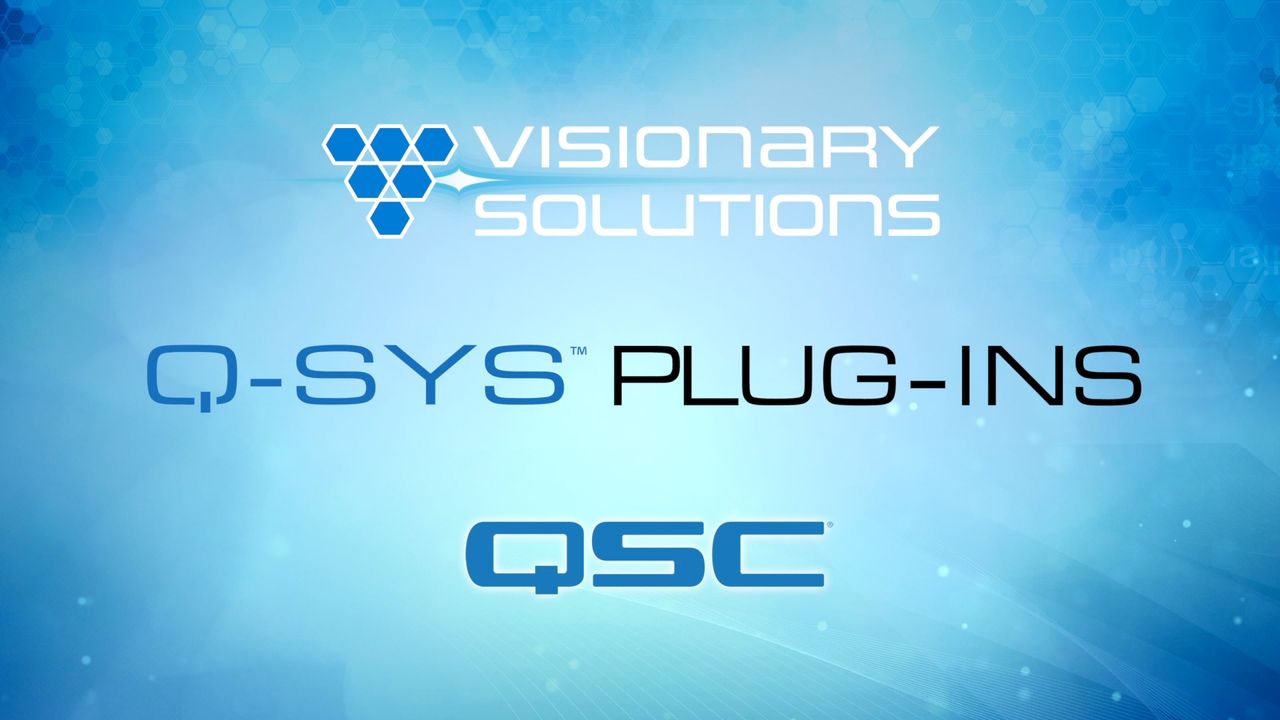 Visionary Solutions PacketAV Matrix Control Plugins for Q-SYS