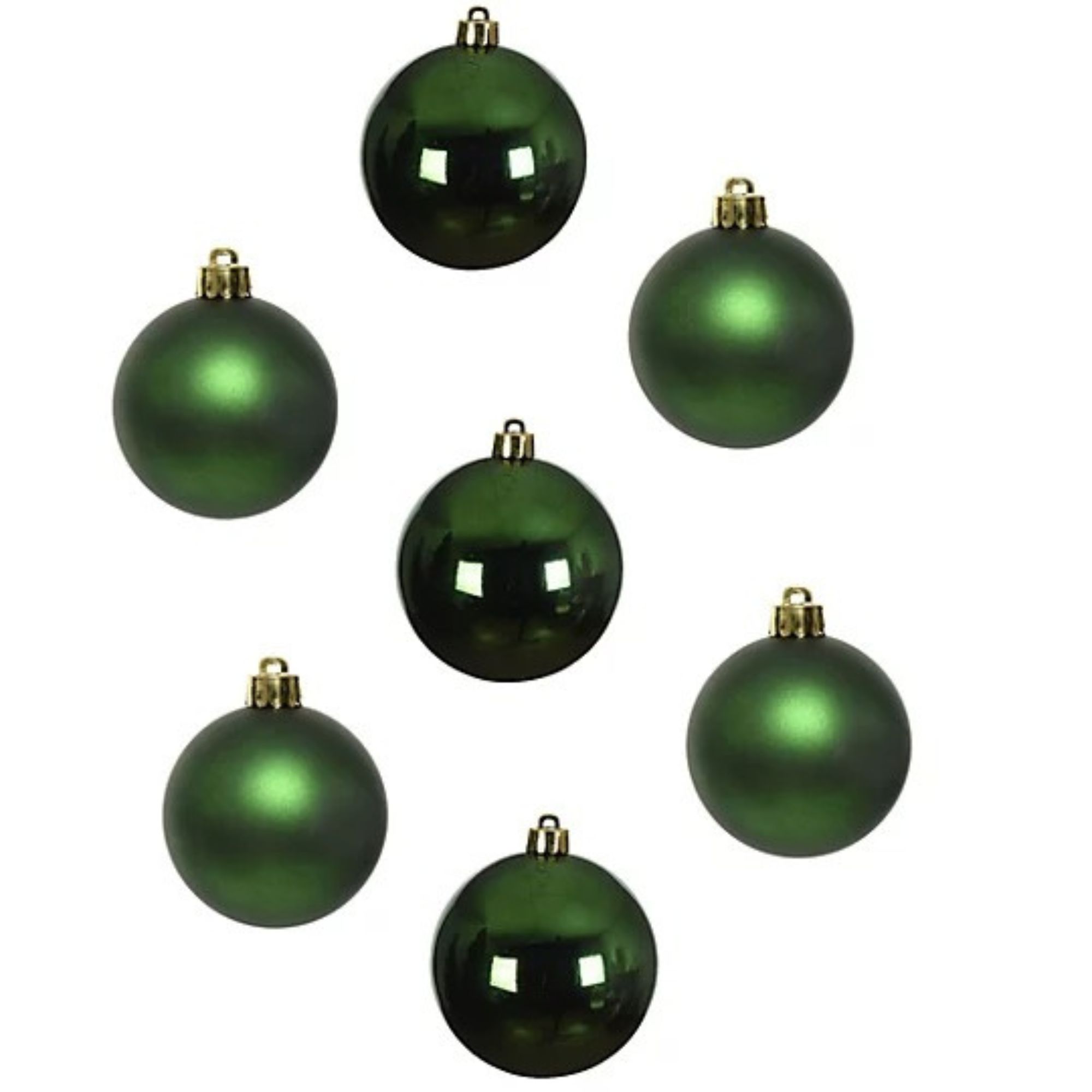 green bauble pack