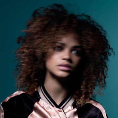 Hair, Face, Hairstyle, Chin, Eyebrow, Blue, Beauty, Head, Nose, Cheek,