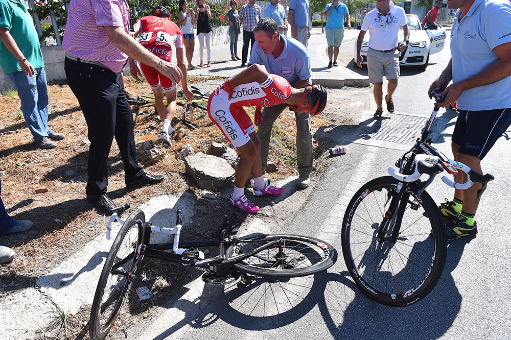 Nacer Bouhanni (Cofidis) crashed on stage 3