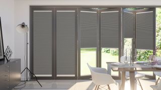 bifold doors with fitted blinds