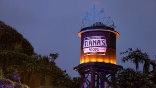 Tiana's Foods Water tower in Tiana's Bayou Adventure