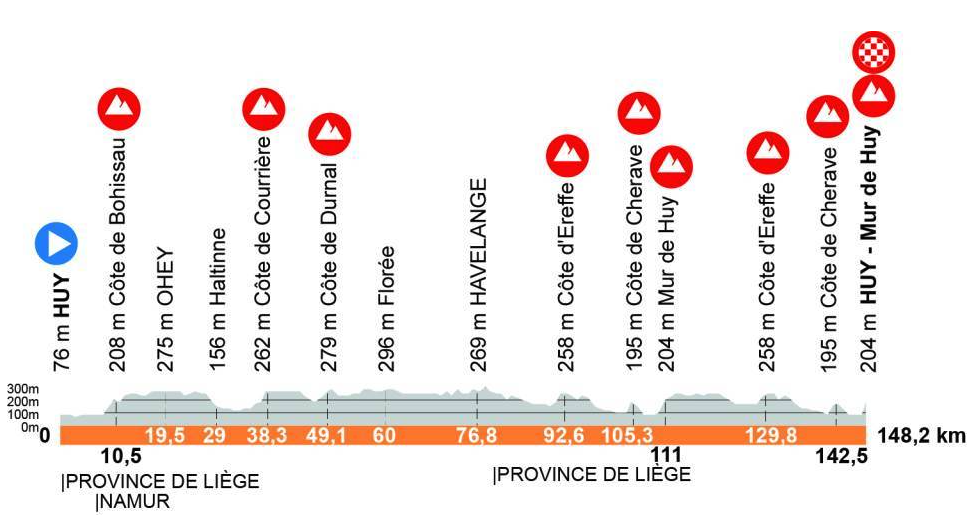 2026 La Fleche Wallone women's race profile