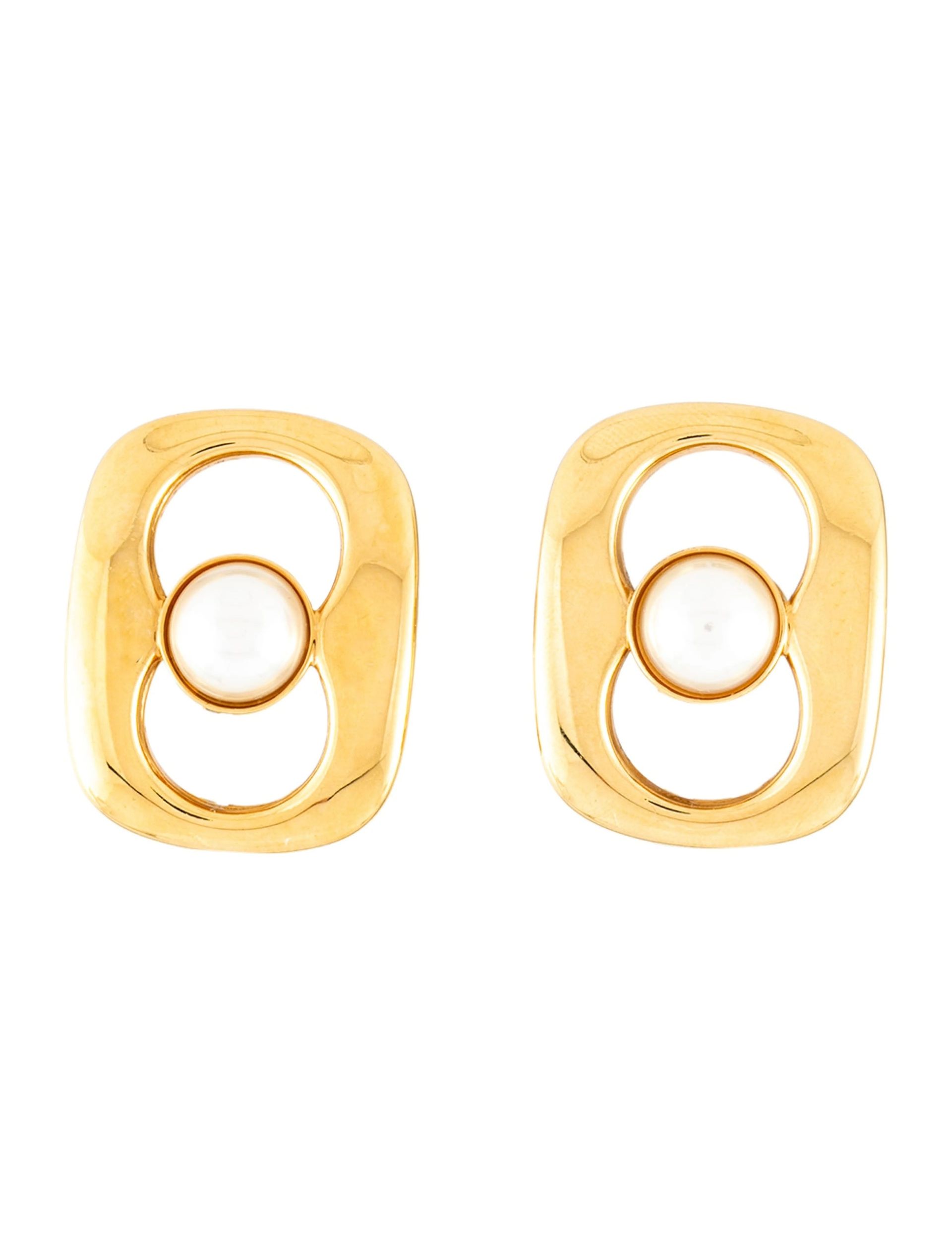 Gucci, Faux Pearl Clip-On Earrings