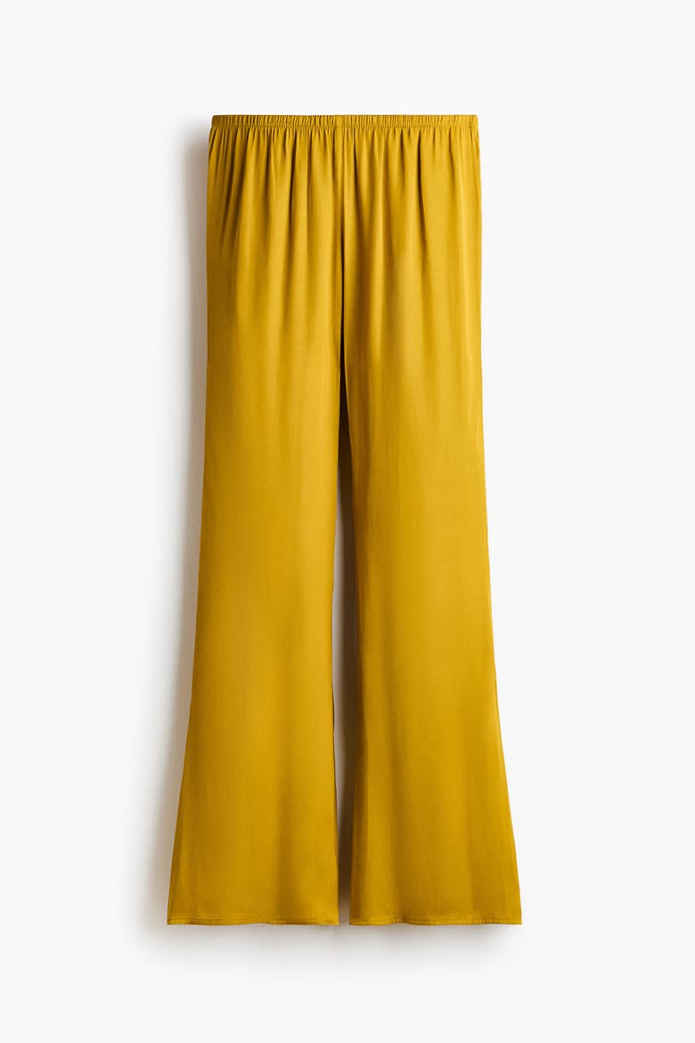Flared Satin Pants