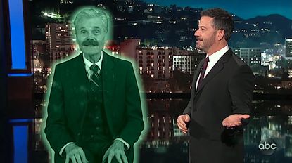 Jimmy Kimmel jokes with Fred Williard