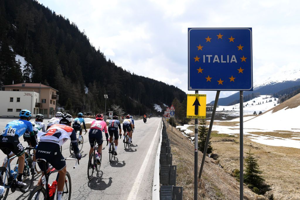 The Tour of the Alps entered Italy during stage 3