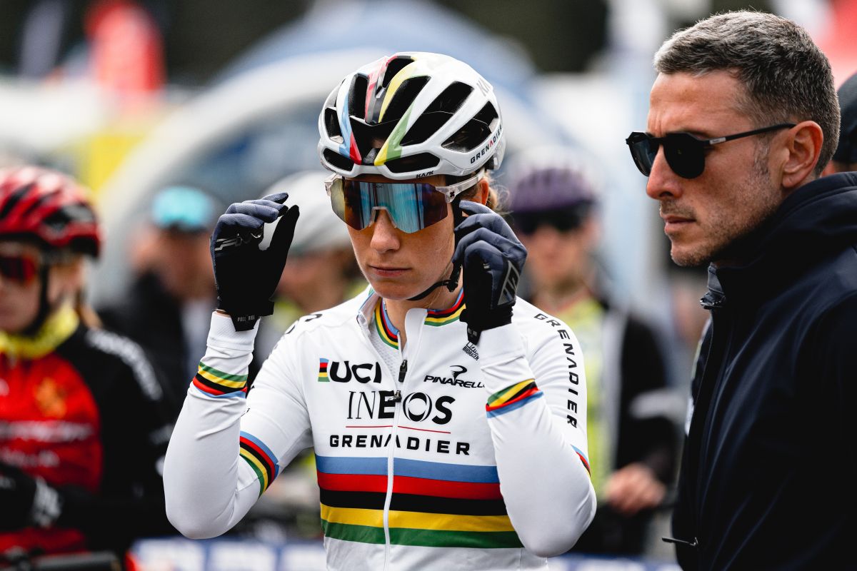 Pauline Ferrand-Prévot joined Ineos Grenadiers at the end of 2022 and is their only women&#039;s rider