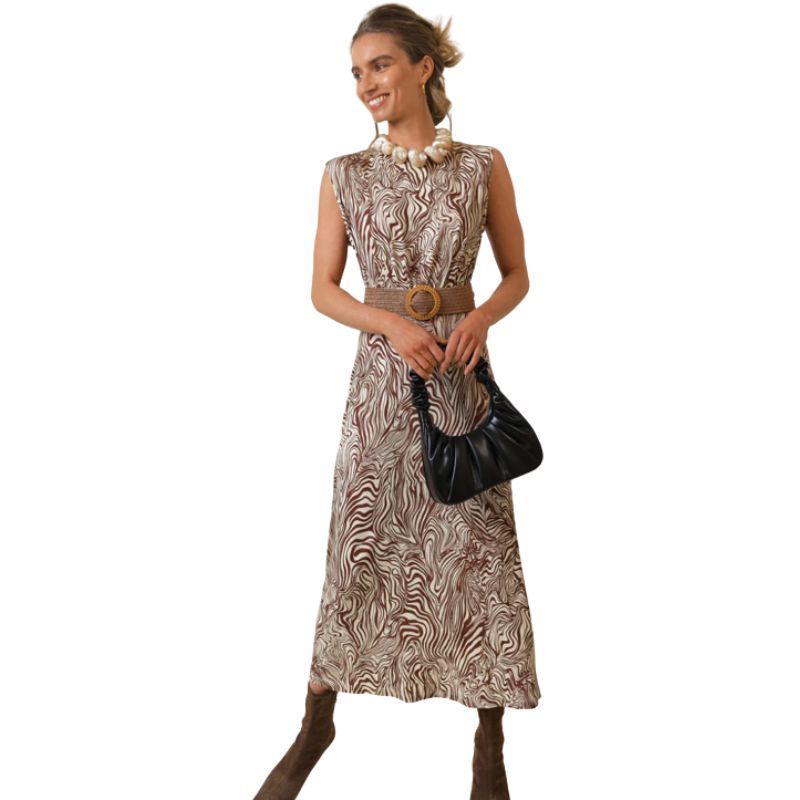 ANIMAL PRINT RIXO Gillie - Brown Marble Zebra