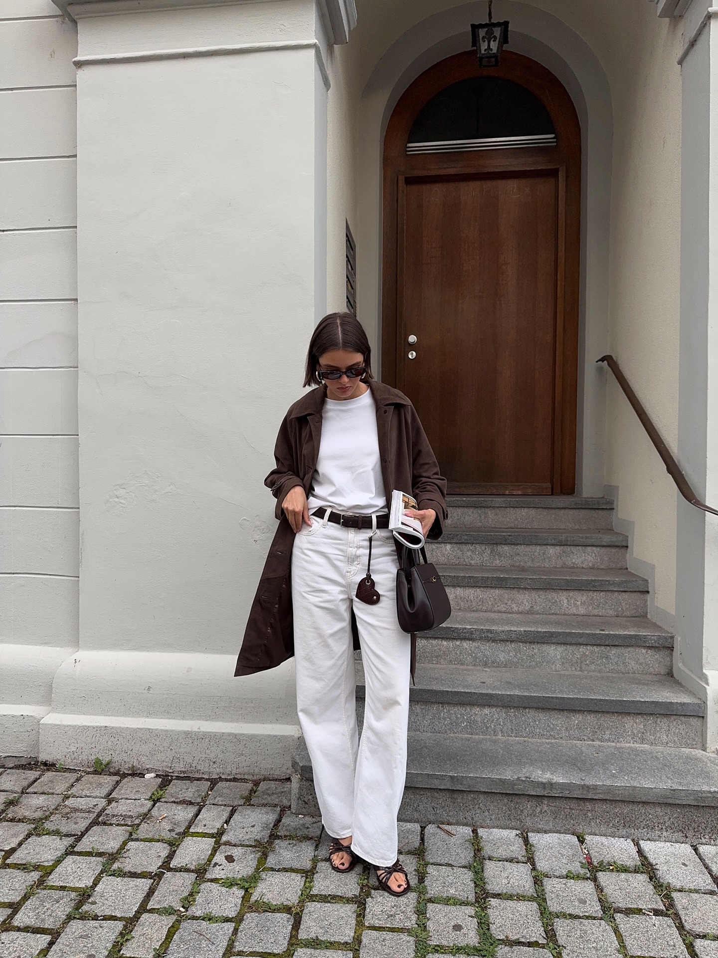Stylish Scandinavian women wearing jeans