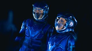 The Doctor (Ncuti Gatwa) and Belinda (Varada Sethu) wearing space suits in Doctor Who: The Well.